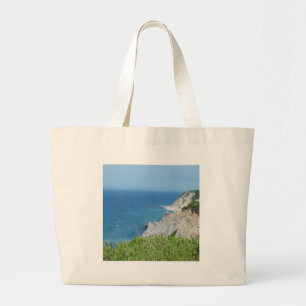 Block Island Bluffs - Block Island, Rhode Island Jumbo Stoffbeutel