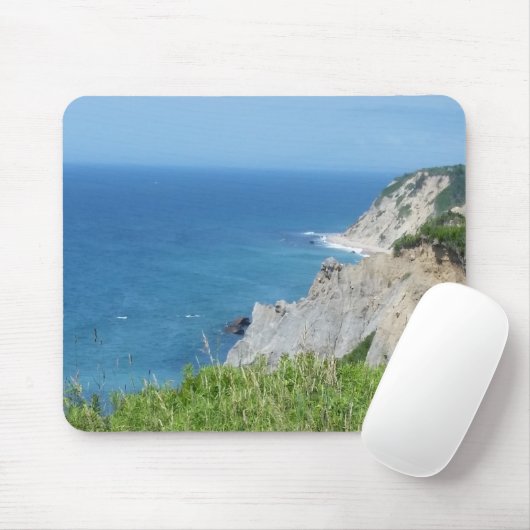 Block Island Bluffs - Block Island, Rhode Island Mousepad (Mit Mouse)
