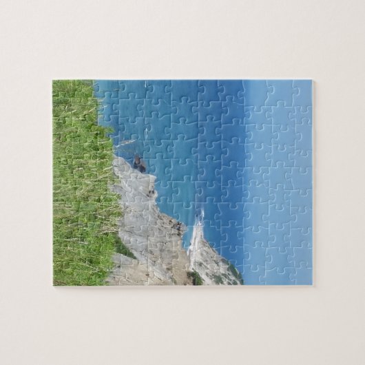 Block Island Bluffs - Block Island, Rhode Island Puzzle (Horizontal)