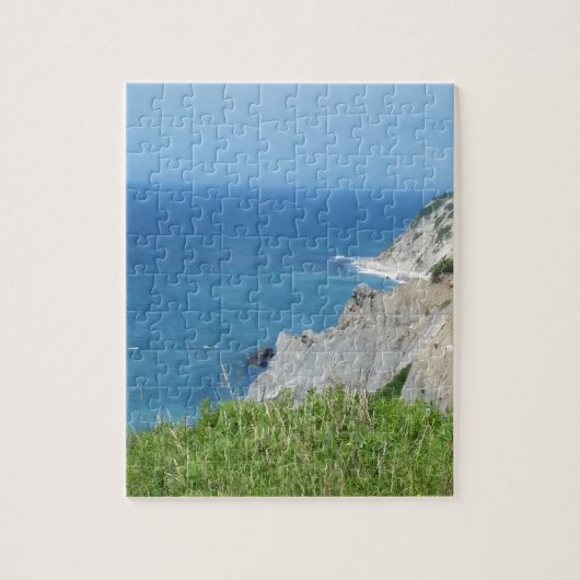 Block Island Bluffs - Block Island, Rhode Island Puzzle (Vertikal)