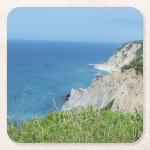 Block Island Bluffs - Block Island, Rhode Island Rechteckiger Pappuntersetzer