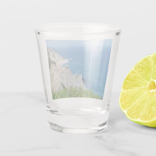 Block Island Bluffs - Block Island, Rhode Island Schnapsglas (Rückseite)