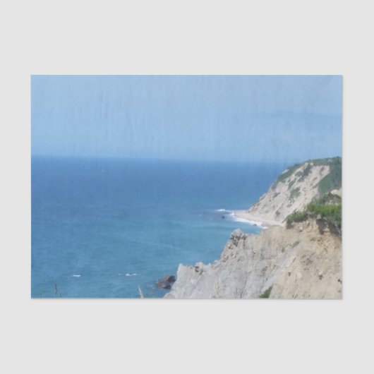 Block Island Bluffs - Block Island, Rhode Island Seidenpapier (Vorderseite)