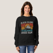 Block Island Boote, Block Island RI, Block Island Sweatshirt (Vorne ganz)