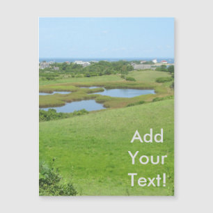 Block Island Champlin Road Meadow Magnetkarte