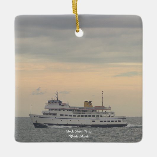 Block Island Ferry Rhode Island Ornament (Vorderseite)