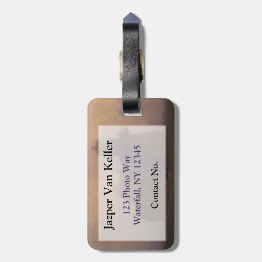 Block Island Gepäckanhänger (Rückseite vertikal)