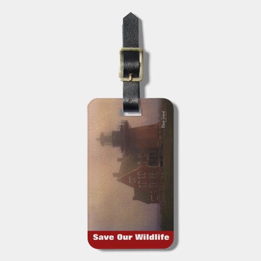 Block Island Gepäckanhänger (Vorderseite vertikal)