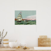 Block Island Kleines Poster (Küche)