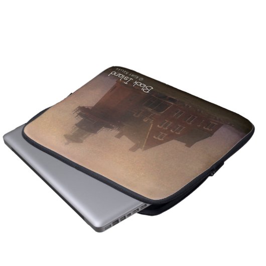 Block Island Laptopschutzhülle (Vorne Knopf)