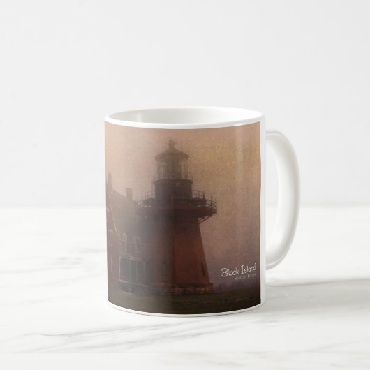 Block Island Lighthouse Kaffeetasse (VorderseiteRechts)