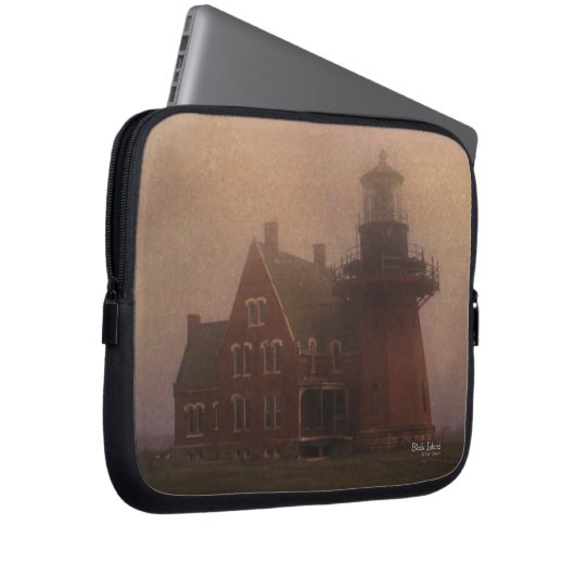 Block Island Lighthouse Laptopschutzhülle (Vorne Rechts)
