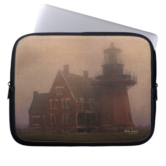 Block Island Lighthouse Laptopschutzhülle (Vorderseite)