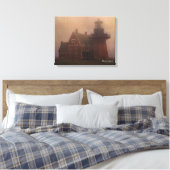 Block Island Lighthouse-Leinwand Leinwanddruck (Insitu (Schlafzimmer))