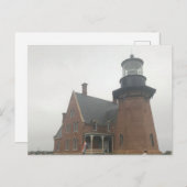 Block Island Lighthouse Postkarte (Vorne/Hinten)