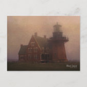 Block Island Lighthouse Postkarte (Vorderseite)