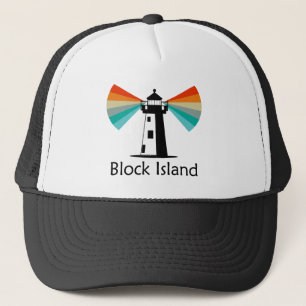 Block Island Lighthouse Rainbow Truckerkappe