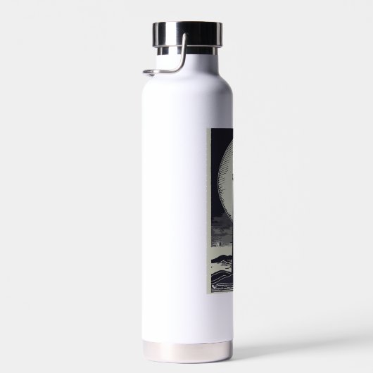 Block Island Lighthouse Rhode Island Moon Trinkflasche (Rechts)