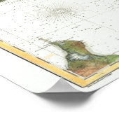 Block Island, Nantucket und Martha’s (png) Poster (Ecke)