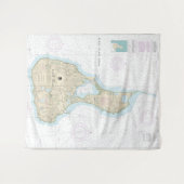 Block Island Nautical Chart 13217 Wandteppich (Vorderseite (Horizontal))