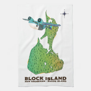 Block Island New Shoreham, Rhode Island Geschirrtuch