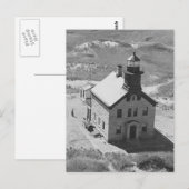 Block Island North Leuchtturm Postkarte (Vorne/Hinten)