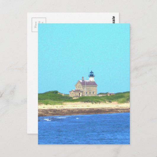 Block Island North Light Postkarte (Vorne/Hinten)
