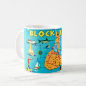 Block Island Rhode Island Mug Kaffeetasse (Vorderseite Links)