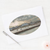 Block Island, Rhode Island Ovaler Aufkleber (Umschlag)