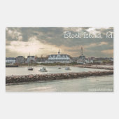 Block Island, Rhode Island Rechteckiger Aufkleber (Vorderseite)