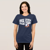 Block Island Segelboot Tri-Blend Shirt (Vorderseite voll)