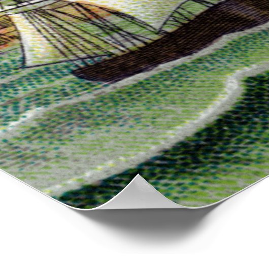 Block Island Small Poster (Ecke)