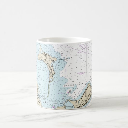 Block Island Sound and Approach Nautical Chart Kaffeetasse (Mittel)