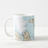 Block Island Sound and Approach Nautical Chart Kaffeetasse (Links)