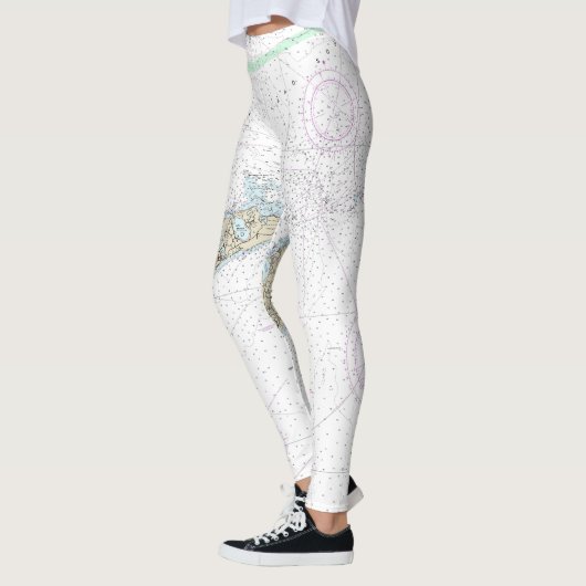 Block Island Sound and Approach Nautical Chart Leggings (Links)