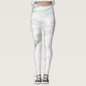 Block Island Sound and Approach Nautical Chart Leggings (Vorderseite)