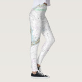 Block Island Sound and Approach Nautical Chart Leggings (Rechts)