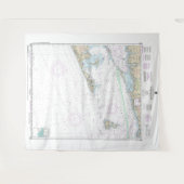 Block Island Sound and Approach Nautical Chart Wandteppich (Vorderseite (Horizontal))