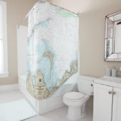 Block Island Sound and Gardiners Bay Chart Duschvorhang (Beispiel)