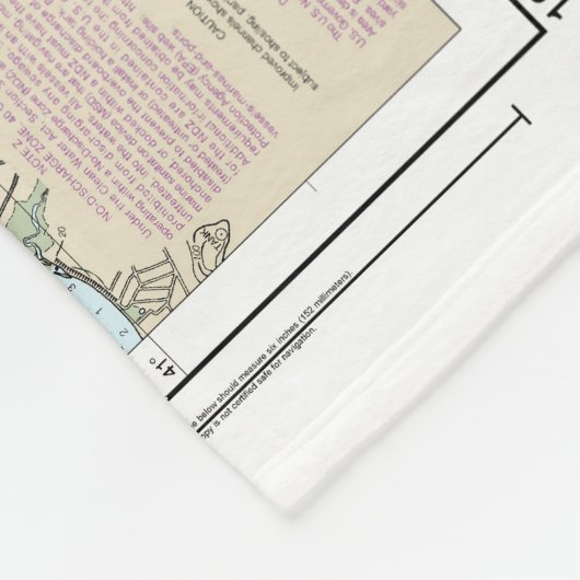 Block Island Sound and Gardiners Bay Chart Fleecedecke (Ecke)