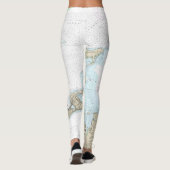 Block Island Sound and Gardiners Bay Chart Leggings (Rückseite)
