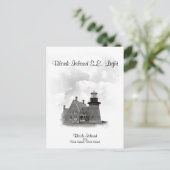 Block Island South East Light, Rhode Island Postkarte (Stehend Vorderseite)