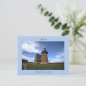 Block Island Southeast Light Postkarte (Stehend Vorderseite)