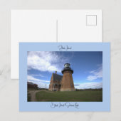 Block Island Southeast Light Postkarte (Vorne/Hinten)