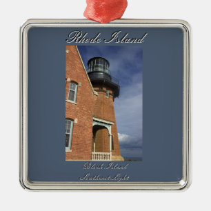 Block Island Southeast Light Schmuck Ornament Aus Metall