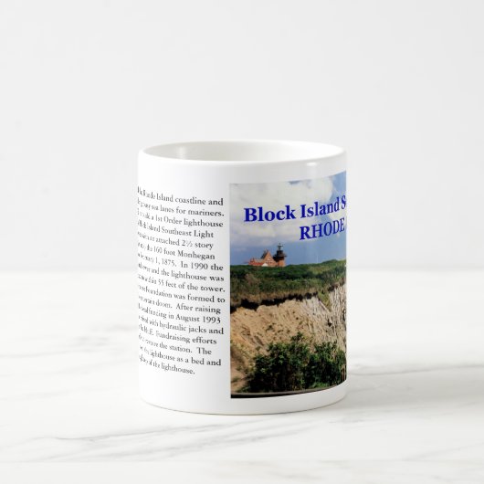 Block Island Southeast Lighthouse, Rhode Island Kaffeetasse (Mittel)