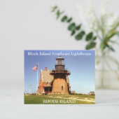 Block Island Southeast Lighthouse, RI Postcard Postkarte (Stehend Vorderseite)