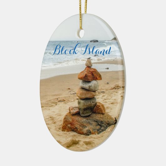 Block Island Stone Cairn Ornament (Links)