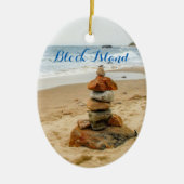 Block Island Stone Cairn Ornament (Vorne)