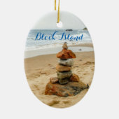 Block Island Stone Cairn Ornament (Hinten)